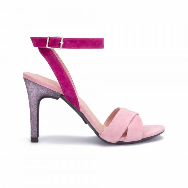 Stiletto 10cm Violette Glitter